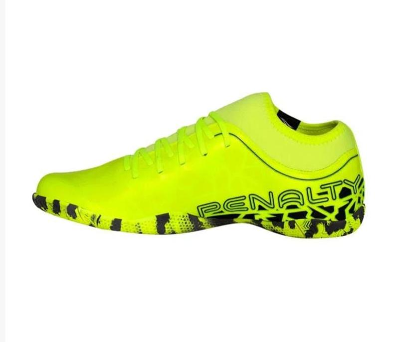 Chuteira Penalty Futsal RX Locker Profissional Verde Limão